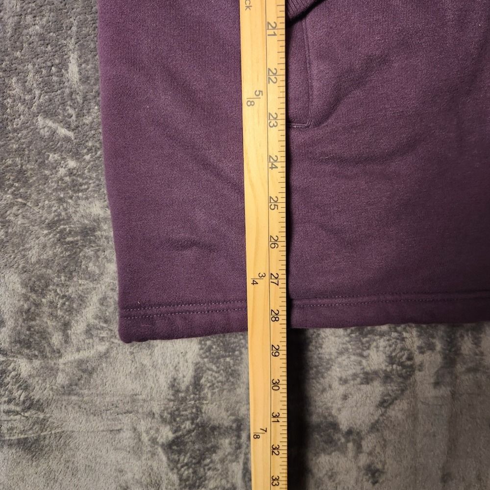 LL Bean Sherpa Lined Full Zip Sweatshirt Jacket Womens Dusty Purple Coat M - Picture 8 of 10